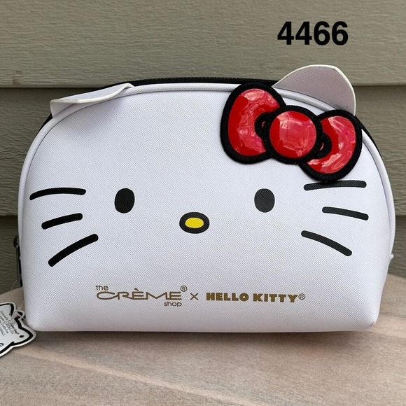 Sanrio Other - Hello Kitty Creme Shop Makeup Bag Red Bow Cosmetic Toiletry New